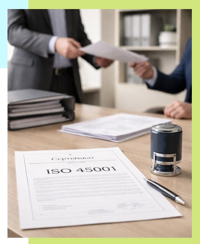 Сертификат ISO 45001 в Азове под ключ от 46211 р. | Сертэкс